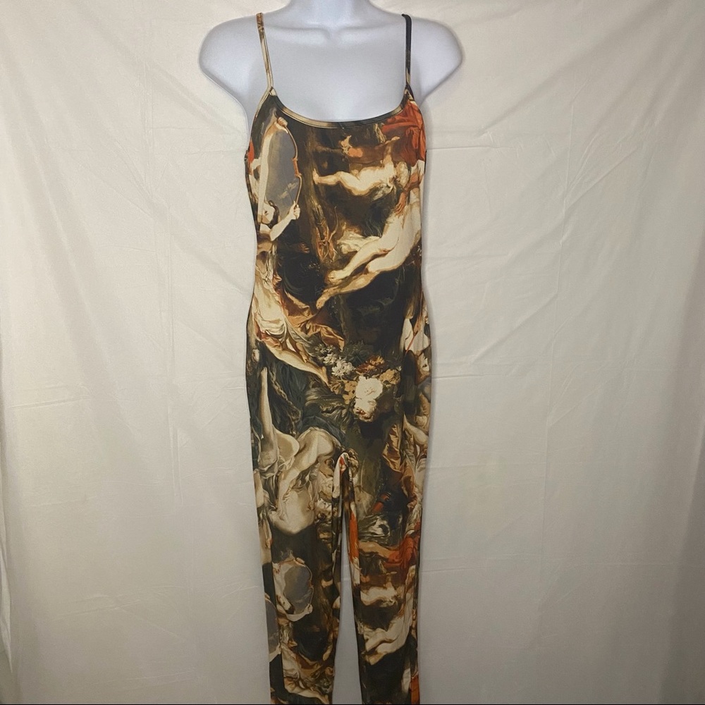 Fashion Nova Spaghetti Strap Jumpsuit Size M